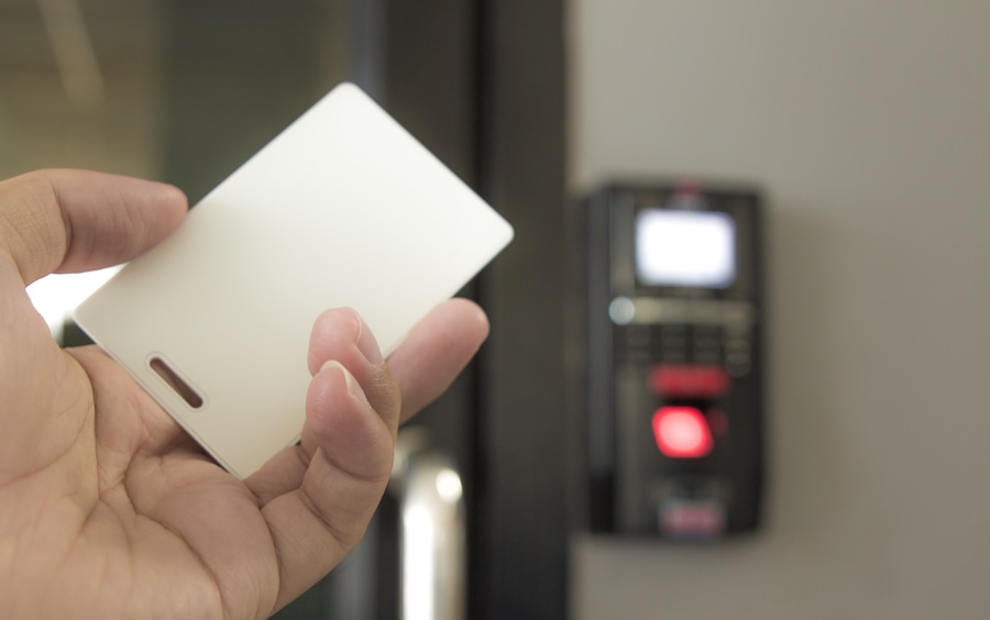 A keycard is a common type of commercial access control.